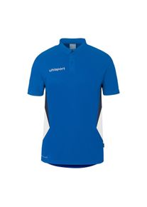 Poloshirt Uhlsport "POLO SHIRT Equipe 29 Kids", M&auml;dchen, Gr. 128, blau (azurblau, wei&szlig;, marine), Obermaterial: 100% Polyester Pol. recyc.., Shirts Poloshirt