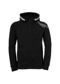 Trainingsjacke Kempa "Kapuzenjacke Core 26 Kids", Jungen, Gr. 140, schwarz, Obermaterial: 60% Baumwolle CO. 40% Polyester Pol. recyc.., Jacken Trainingsjacke