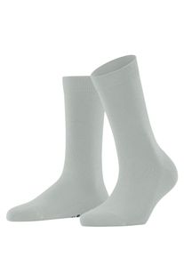 Socken Falke "Family", Damen, Gr. 39-42, grau (silber (3462)), Obermaterial: 92% Baumwolle CO. 7% Polyamid PA. 1% Elasthan EL., glatt, Socken Socken