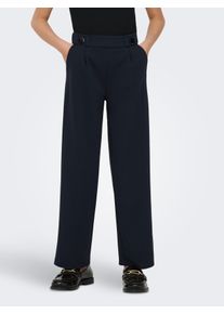 Schlupfhose KIDS Only "KOGGEGGO LIFE LONG PANT JRS NOOS", M&auml;dchen, Gr. 122, N-Gr, blau (night sky), Web, Obermaterial: 95% Polyester, 5% Elasthan, unifarben, bequem lang, Hosen Schlupfhose