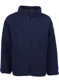 Fleecejacke Blue Seven, Jungen, Gr. 134, blau (nachtblau), Fleece, Obermaterial: 100% Polyester, unifarben, Basic normal, Jacken Fleecejacke, Kunstfaser