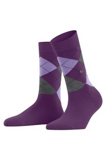 Socken Burlington "Queen", Damen, Gr. 36-41, lila (ultraviolet (8295)), Obermaterial: 67% Baumwolle CO. 33% Polyamid PA., glatt, Socken Socken