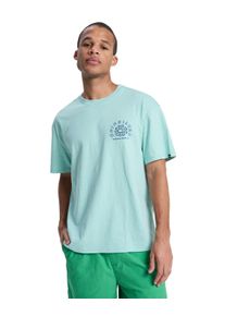 T-Shirt Quiksilver "Curve Palm", Herren, Gr. XS, gr&uuml;n (blau haze), Obermaterial: 80% Baumwolle, 20% Hanf., Shirts T-Shirt