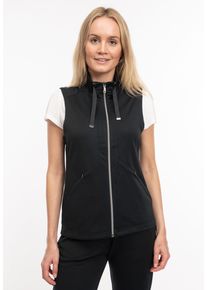 Funktionsweste DEPROC Active "NIGEL PEAK III VEST", Damen, Gr. 36/38 (M), schwarz, Web, 96% Polyester; 4% Elasthan, tailliert h&uuml;ftbedeckend, Westen Funktionsweste, auch in Gro&szlig;en Gr&ouml;&szlig;en erh&auml;ltlich
