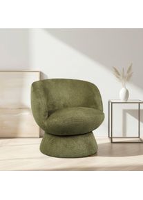 Drehsessel OTTO HOME "ZAZZA Lese-Sessel, TV-Sessel, Loungesessel", gr&uuml;n, B:69cm H:71cm T:70,5cm, pine wood frame, foam, fabric, Sessel, Drehsessel, 360 drehbar, feiner Struktur-Bezug