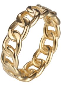 Fingerring Firetti "Schmuck Geschenk Edelstahl Ring Damenring Herrenring Panzerkette Color" Gr. 57, gold (gelbgoldfarben), Fingerringe, Damen, 57, Edelstahl, 6,7mm, Fingerring