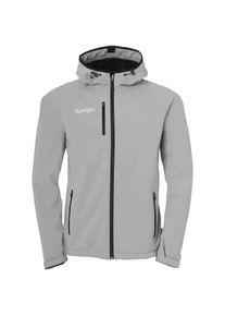 Softshelljacke Kempa "SOFTSHELL JACKE SOFTSHELL Kids", Jungen, Gr. 152, grau, Obermaterial: 100% Polyester Pol. recyc.., Jacken Softshelljacke