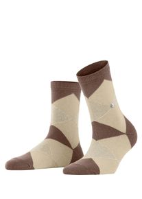 Socken Burlington "Glitter Bonnie", Damen, Gr. 36-41, braun (nougat (5020)), Obermaterial: 64% Baumwolle CO. 26% Polyamid PA. 9% Viskose CV. 1% Polyester PES., glatt, Socken Socken