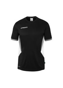 Trainingsshirt Uhlsport "Trainings-T-Shirt Equipe 29 Kids", M&auml;dchen, Gr. 140, schwarz (schwarz, wei&szlig;, steingrau), Obermaterial: 100% Polyester Pol. recyc.., Shirts Trainingsshirt