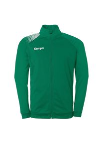 Trainingsjacke Kempa "Trainingsjacke Ambition 28 Poly Kids", Jungen, Gr. 140, gr&uuml;n (lagune, wei&szlig;), Obermaterial: 100% Polyester Pol. recyc.., Jacken Trainingsjacke