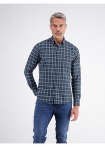Karohemd Lerros "Sportliches Karohemd aus reiner Baumwolle mit Brusttasche", Herren, Gr. M, Normalgr&ouml;&szlig;en, classic navy, 100% Baumwolle, Hemden Karohemd