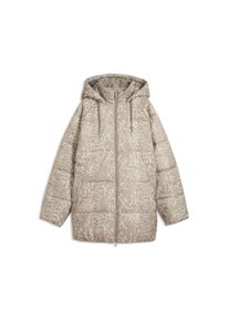 Winterjacke Puma "STYLE PADDED JACKET W", Damen, Gr. L, beige (mouse gray), Obermaterial: 100% Polyester. Futter: 100% Polyester. Wattierung: 100% Polyester, relaxed fit normal, Jacken Winterjacke, mit Kapuze, wasserabweisendes Material, mit Rei&szlig;verschluss