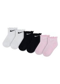 Socken Nike Sportswear, M&auml;dchen, Gr. 68-80, bunt (wei&szlig;), Obermaterial: 52% Baumwolle, 43% Polyester, 5% Elasthan, Socken Socken, aus Baumwolle, Polyester und Elasthan, weiche Verarbeitung