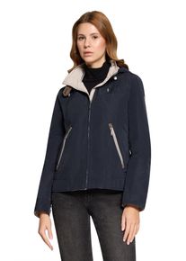 Outdoorjacke Gil Bret, Damen, Gr. 44, blau (deep navy), Web, Obermaterial: 100% Polyester, unifarben, regular fit normal, Jacken Outdoorjacke, mit Kapuze