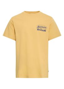 !Solid Rundhalsshirt SOLID "Rundhalsshirt SDUbert", Herren, Gr. M, gelb (141036 ochre), Obermaterial: 100% Baumwolle CO., Shirts Rundhalsshirt