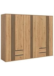 Livetastic , Anthrazit, Eiche Artisan , Holzwerkstoff , Holzoptik , 4 Schublade(n) Schubladen , 240x192x56 cm ,