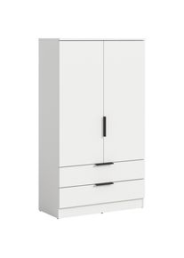 Livetastic , Wei&szlig; , Holzwerkstoff , 3 F&auml;cher , 2 Schublade(n) Schubladen , 80x140x37 cm , FSC MIX ,