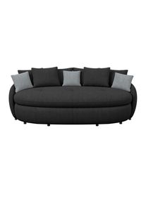 Luca Bessoni , Schwarz , Textil , 238x80x140 cm , Stoffauswahl, Hocker erh&auml;ltlich, Armteil links, Armteil rechts ,