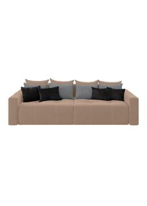 M&Ouml;BELIX M&ouml;belix , Taupe , Textil , F&uuml;llung: Schaumstoffflocken , 280x87x145 cm , Bettkasten erh&auml;ltlich, Stoffauswahl, Schlafen auf Sitzh&ouml;he, einzeln ausziehbar, Bettfunktion erh&auml;ltlich, R&uuml;cken echt ,