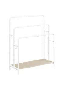 Mid.you , Wei&szlig;, Beige , Metall, Holzwerkstoff , 70x101x30 cm , Montage ohne Bohren ,