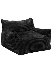 M&Ouml;BELIX M&ouml;belix , Schwarz , Textil , 600 l , F&uuml;llung: recyceltes Polystyrol (Eps) , 104x75x95 cm , Indoor ,