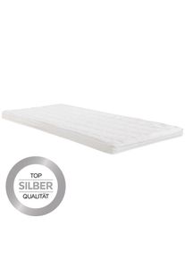 ELLE Ele , Wei&szlig; , Textil , 160x200 cm , Bezug abnehmbar/waschbar, Bezug antimikrobiell beschichtet, Matratzenklasse Silber ,