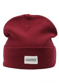 Beanie oxmo "Beanie OXBiene", Damen, Gr. onesize, rot (wine r mel), Obermaterial: 100% Baumwolle CO., M&uuml;tzen Beanie