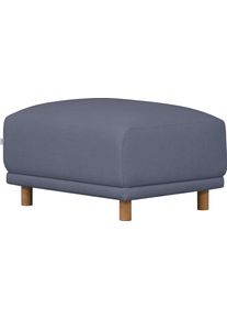 Hocker OTTO HOME "Maroon", blau, B:79cm H:48cm T:63cm, 89% Polyester/9% Rayon/3% Nylon, Hocker, Hocker