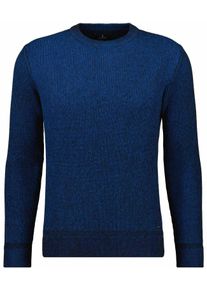 Rundhalspullover Ragman, Herren, Gr. 56, grau (anthrazit), Strick, 95% Baumwolle 5% Kaschmir, Rundhals, Pullover Rundhalspullover