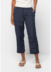 Outdoorhose Jack Wolfskin "KALAHARI 7/8 PANTS W", Damen, Gr. 44, Normalgr&ouml;&szlig;en, blau (night, blau), OBERSTOFF: 100% POLYAMID. Futter: 65% POLYESTER, 35% BAUMWOLLE, Hosen Outdoorhose