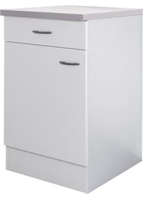 Unterschrank Flex-Well "Wito", wei&szlig; (wei&szlig;, fantasie), B:50cm H:85cm T:60cm, Holzwerkstoff, Schr&auml;nke, Unterschrank, (B x H x T) 50 x 85/86 x 60 cm