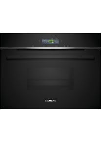 SIEMENS Einbau-Dampfgarer "CD714GXB1", schwarz, B:59,4cm H:45,5cm T:54,8cm, Dampfgarer, Smarter Kochassistent & gesundes, schonendes Dampfgaren, Einbau-Dampfgarer