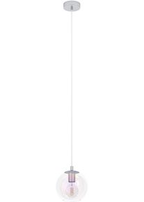 Eglo H&auml;ngeleuchte "ARISCANI 2 Pendellampe - Stahl - E27 - 1X60W - IP20", chrom, 1, &Oslash; 20cm H: 110cm, 1 Stk., Leuchten, H&auml;ngelampe, Deckenlampe, Wohnzimmer, Esszimmer, H110 x &Oslash;20 cm, H&auml;ngeleuchte