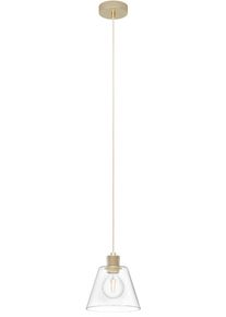 Eglo H&auml;ngeleuchte "COPLEY", gold (goldfarben), &Oslash; 20 H: 110cm, 1 Stk., Leuchten, H&auml;ngeleuchte aus Stahl, Alu - exkl. E27 - 40W, H&auml;ngeleuchte