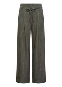 Stoffhose Ichi "Damen Freizeithose IHKATE", Damen, Gr. S, N-Gr, gr&uuml;n (rosin jacquard stripe), Obermaterial: 50% Viskose CV. 45% Polyester PES. 5% Elasthan EL., Hosen Stoffhose