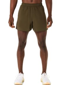 Laufshorts asics "asics CORE 5IN SHORT", Herren, Gr. XXL, N-Gr, braun (braun stone), Obermaterial: 100% Polyester, Hosen Laufshorts, Schnelltrocknend, Atmungsaktiv, Reflektierend