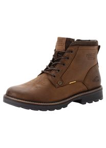 Schn&uuml;rboots Camel Active, Herren, Gr. 44, Leder Textil, braun (cafe), Schuhe Schn&uuml;rboots, Winterboots, Stiefel mit gepolsterter Innensohle