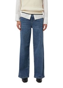 5-Pocket-Jeans comma, Damen, Gr. 46, N-Gr, blau, Denim/Jeans, Obermaterial: 99% Baumwolle, 1% Elasthan, unifarben, normal lang, Jeans 5-Pocket-Jeans, mit ausgestelltem Bein und Stretch