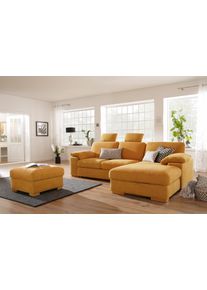Sofa-Kopfst&uuml;tze OTTO HOME "Ventura", gelb (senf), B:60cm H:51cm T:12cm, Holzwerkstoff, Kopfst&uuml;tzen, Sofa-Kopfst&uuml;tze