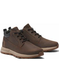 Schn&uuml;rboots Timberland "M Seneca Bay LOW LACE UP SNEAKER DA", Herren, Gr. 44, braun (dunkelbraun), Leder, Synthetik, Schuhe Schn&uuml;rboots, Winterstiefel, Schn&uuml;rstiefel, Winterschuhe
