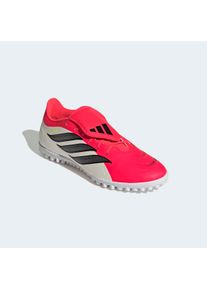 Fu&szlig;ballschuh adidas Performance "PREDATOR CLUB, ROLLRASEN, UMSCHLAGBARE ZUNGE", Gr. 47, pink (lucid rot, core schwarz, ftwr wei&szlig;), Synthetik, Schuhe Fu&szlig;ballschuh, f&uuml;r kurzen Kunstrasen, Hart- und Aschenpl&auml;tze