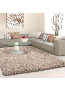 Hochflor-Teppich AYYILDIZ TEPPICHE "Life Shaggy 1500 , auch als L&auml;ufer und in Rund erh&auml;ltlich", beige, B:200cm H:30mm L:290cm, Kunstfaser, Teppiche, Hochflor-Teppich, Langflor, uni, gro&szlig;e Farb- und Gr&ouml;&szlig;enauswahl. Wohnzimmer, alle R&auml;ume