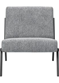 Loungesessel INNOVATION LIVING &trade; "Vikko Designsessel, bequem, Industriedesign", grau (granit), B:62cm H:68cm T:77cm, Sessel, Loungesessel, Industriedesign mit schwarzen Metallbeinen