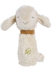 babyFEHN Rassel FEHN "Stabrassel Schaf", beige (ecru), Greifspielzeug, BabyB:11cm H:15cm, Nicki, Pl&uuml;sch, Rassel, B:11cm H:15cm