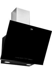 Beko Kopffreihaube "BHCA66641BBHS 7704331206", Energieeffizienz: A, silber (schwarz), B:59,5cm H:113,8cm T:41,9cm, Dunstabzugshauben, Metallfettfilter &ndash; Fettpartikel zuverl&auml;ssig auffangen, Kopffreihaube