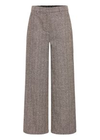 Stoffhose Fransa "Damen Casual FRVEA", Damen, Gr. 38, N-Gr, rot (hot fudge herringbone), Obermaterial: 70% Polyester PES. 30% Wolle mw., Hosen Stoffhose