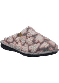 Hausschuh Josef Seibel "Lille 09, rosa-multi", Damen, Gr. 35, rosa (rosa, multi), Obermaterial: 80% Rindsleder Leather cow. 20% Textilmaterial TEXMAT., Schuhe Hausschuh