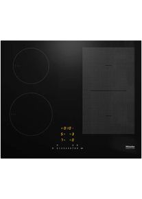 MIELE Induktions-Kochfeld "KM 7466 FL 125 Edition", schwarz, B:62cm H:5,1cm T:52cm, Kochfelder, Mit 4 Kochzonen inkl. 1 leistungsstarken PowerFlex-Kochbereich, Induktions-Kochfeld