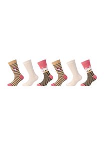 Socken s.Oliver, M&auml;dchen, Gr. 31-34, mauveglow, Obermaterial: 63% Baumwolle, 35% Polyamid, 2% Elasthan, Socken Socken