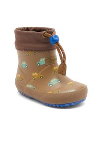 Gummistiefel bisgaard "baby thermo rubber", M&auml;dchen, Gr. 25, traffic braun, Gummi, Textil, gemustert, Basic, Schuhe Gummistiefel, Regenstiefel mit Wollfutter, Gr&ouml;&szlig;enschablone zum Download